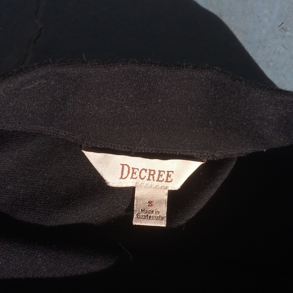 Decree Black Skater Skirt - Picture 2 of 5